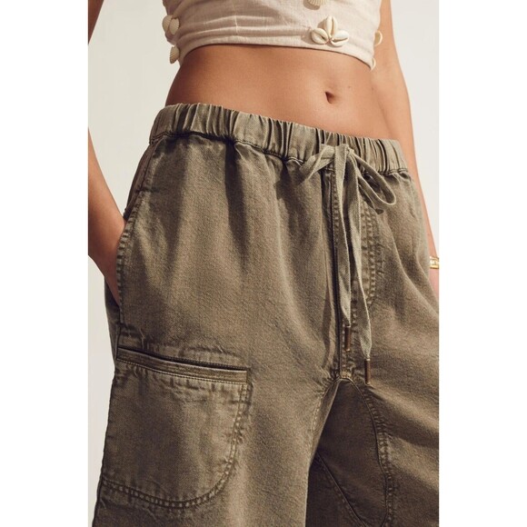 Pilcro Anthropologie Pull-On Gaucho Capri Pants Wide Leg Cropped 1X-PS 279768 - Picture 5 of 9